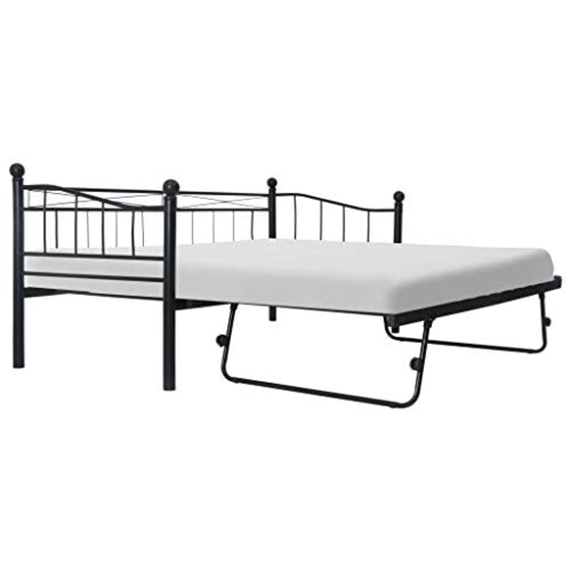 SKM Giroletto Nero in Acciaio 180×200/90×200 cm