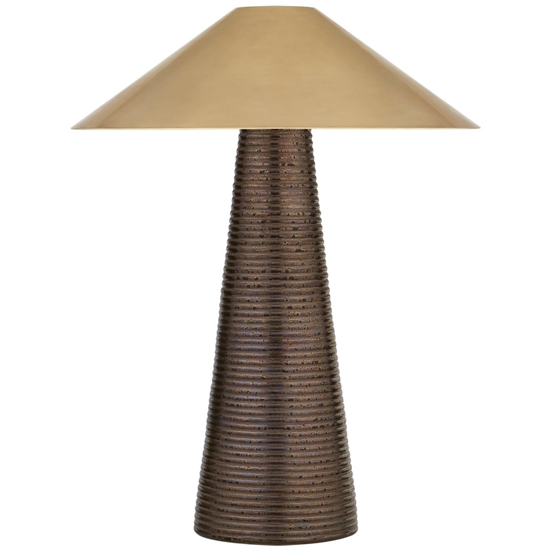 Three Light Accent Lamp from the Miramar Collection in Crystal Bronze Finish by Visual Comfort Signature