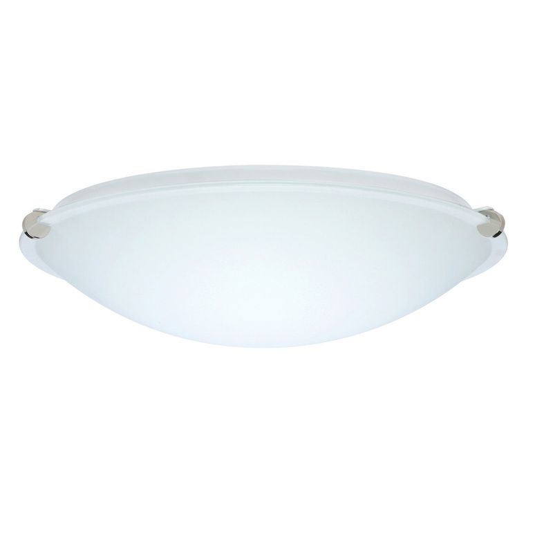 Two Light Ceiling Mount from the Trio Collection in Polished Nickel Finish by Besa