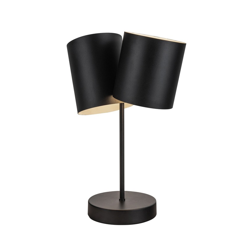 Two Light Table Lamp from the Keiko Collection in Black Finish by Kuzco Lighting