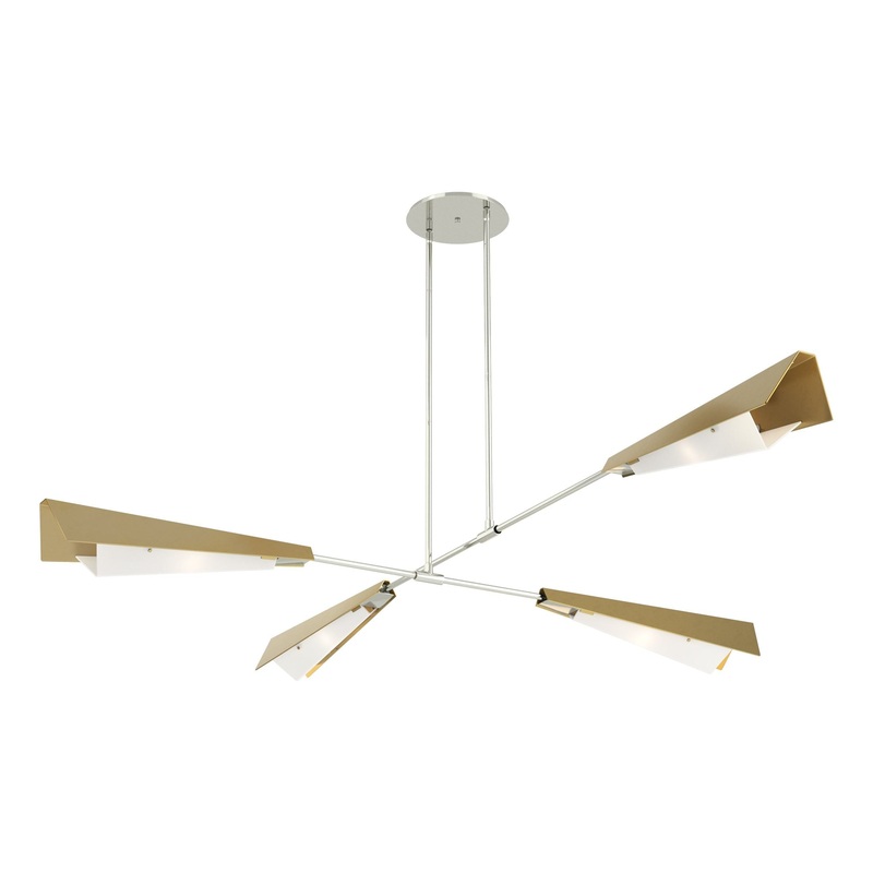 Vertex Large Pendant/Semi-Flush Sterling Modern Brass