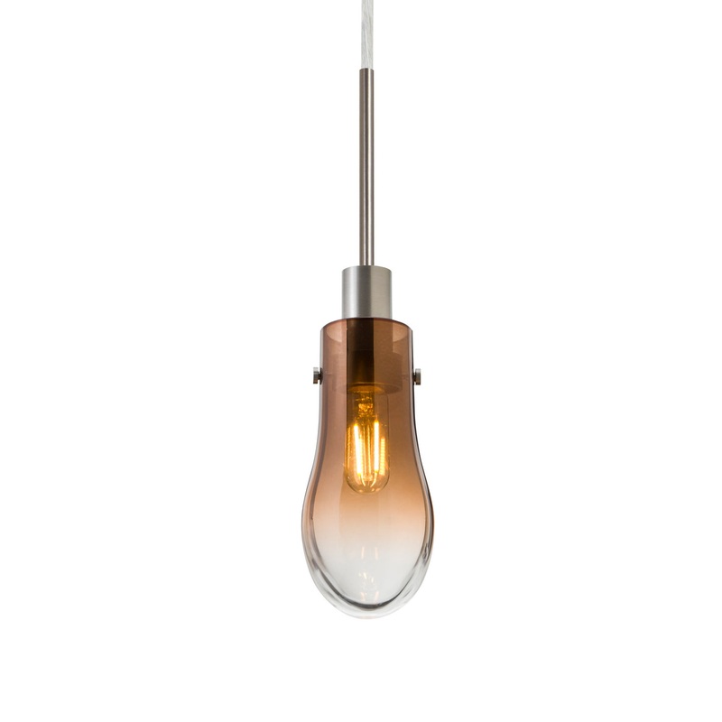 Besa 1JC-WISHAM-SN Wish One Light Pendant Satin Nickel