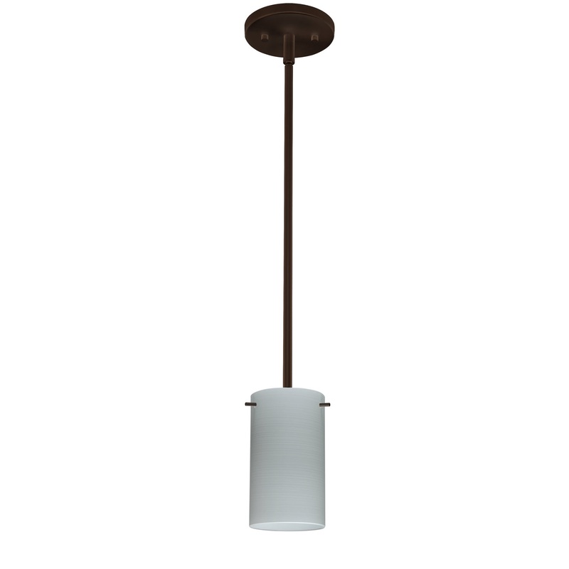 Besa 1TT-4404KR-HAL-BR Stilo One Light Pendant Bronze