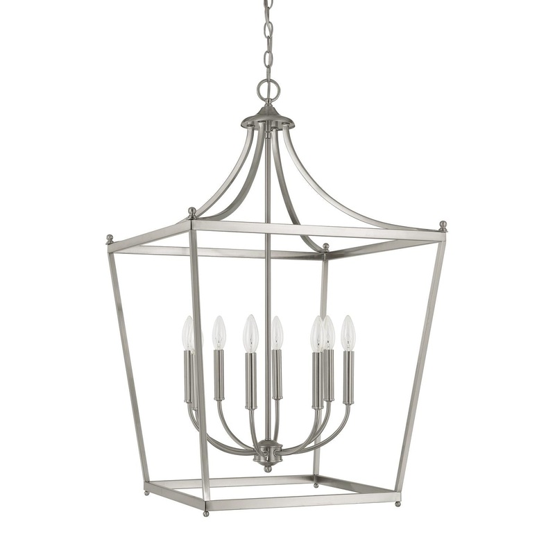 Capital Lighting 9553BN Stanton 8 Light Foyer Brushed Nickel