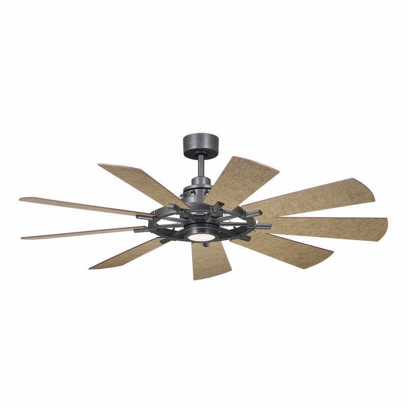 Kichler 300260AVI 60″ Ceiling Fan, Anvil Iron