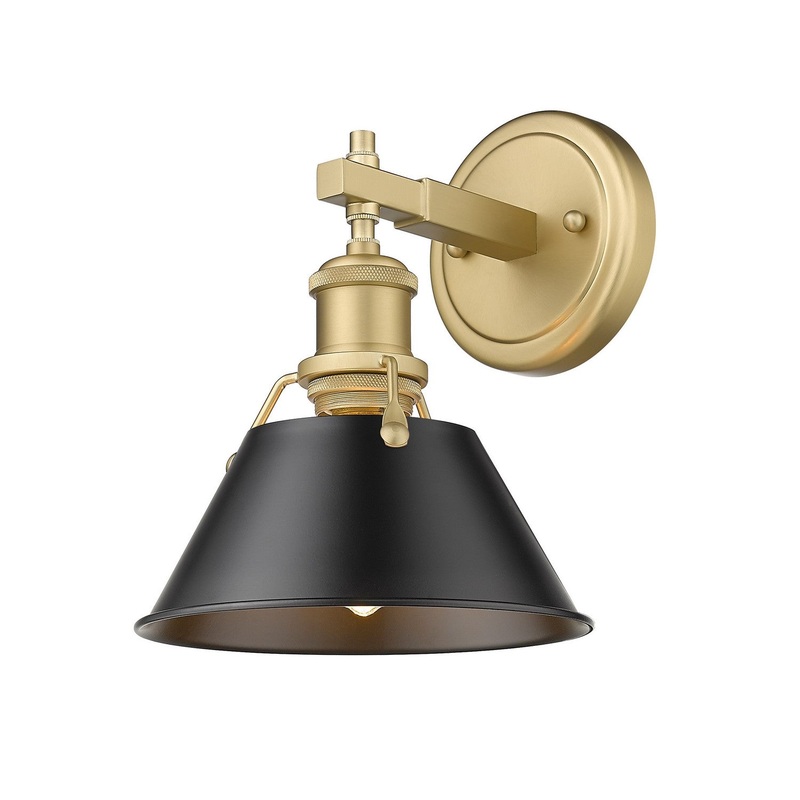 One Light Bath Vanity from the Orwell Collection in Brushed Champagne Bronze Finish by Golden
