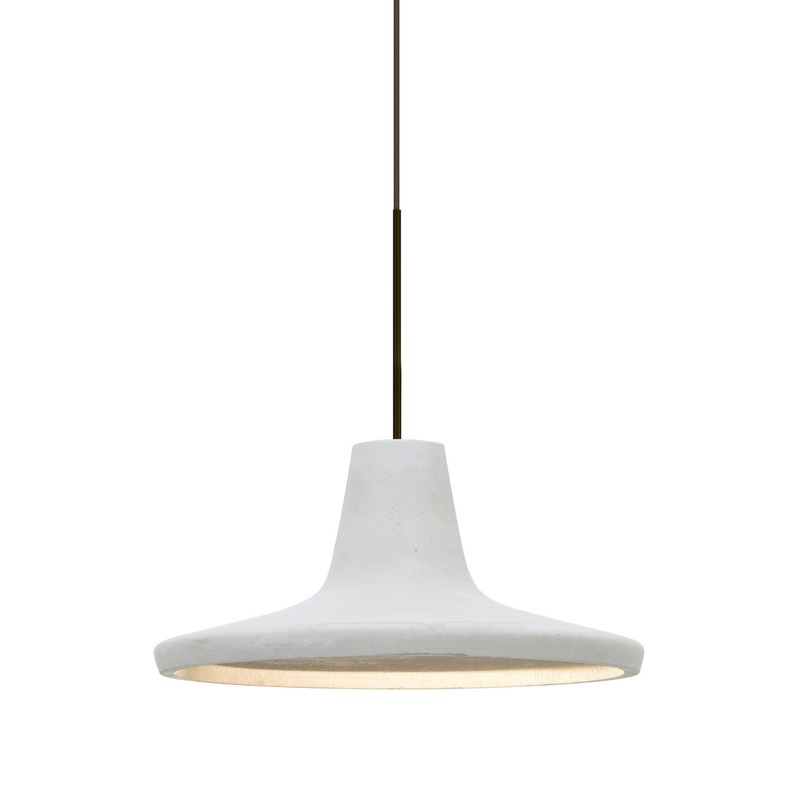 One Light Pendant from the Modus Collection in Bronze Finish by Besa