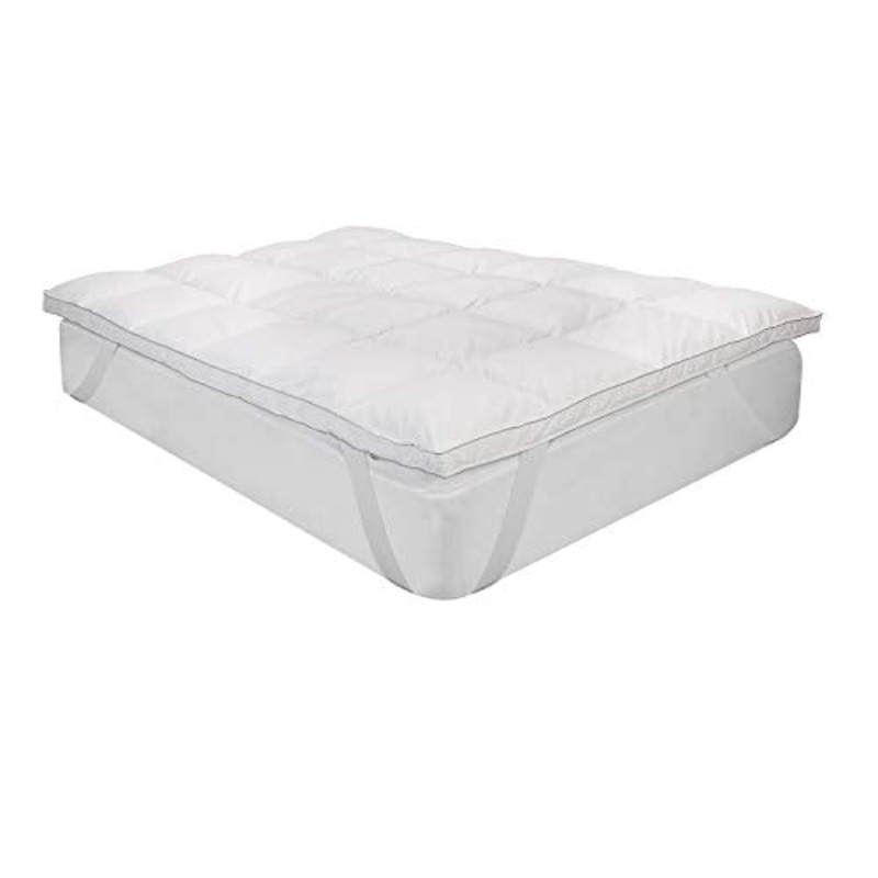 Pikolin Home – Topper in piuma Comfort Plus 9 cm traspirante ed estremamente accogliente; trattamento a tenuta piuma e fodera lavabile