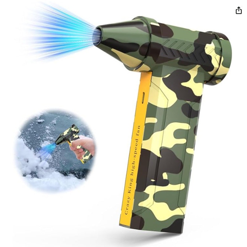 Portable Jet Fan – 200W Powerful Handheld Air Duster & Blower (Camouflage)