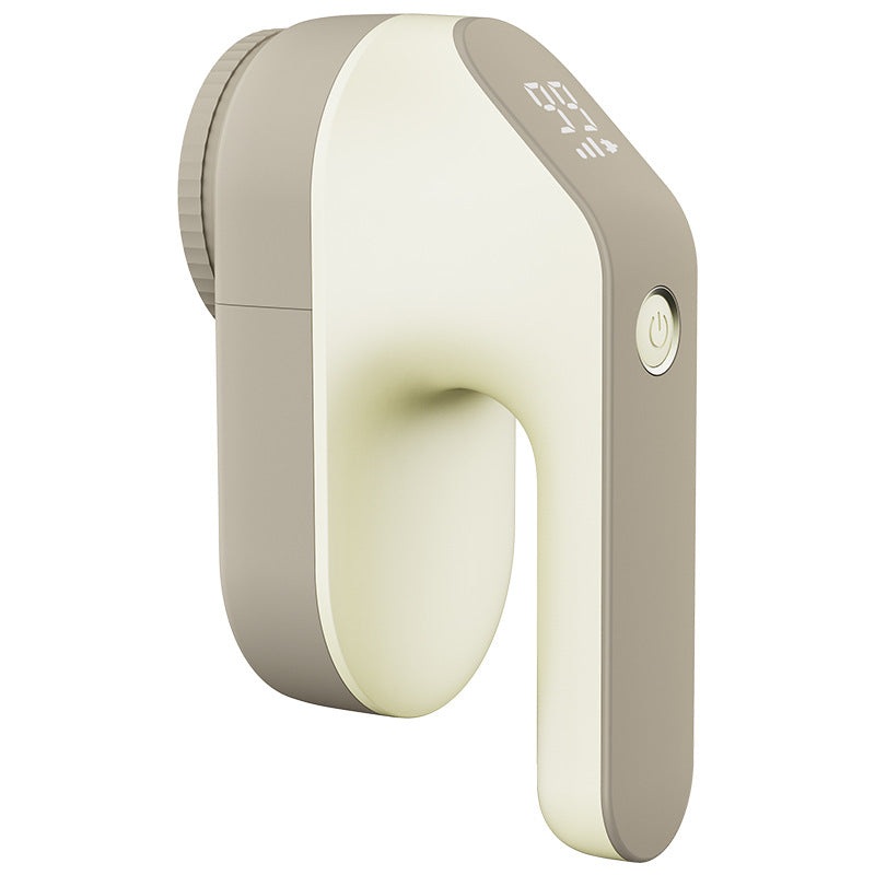 Rechargeable Electric Fabric Shaver – Powerful Lint Remover with Dual-Ring Blades & Ergonomic Design(champagne)