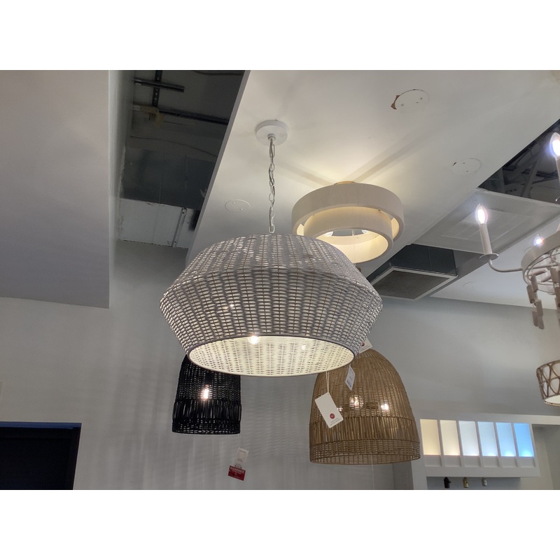 Six Light Pendant from the Boca Collection in Chalk White Finish by Capital Lighting (Clearance Display, Final Sale)