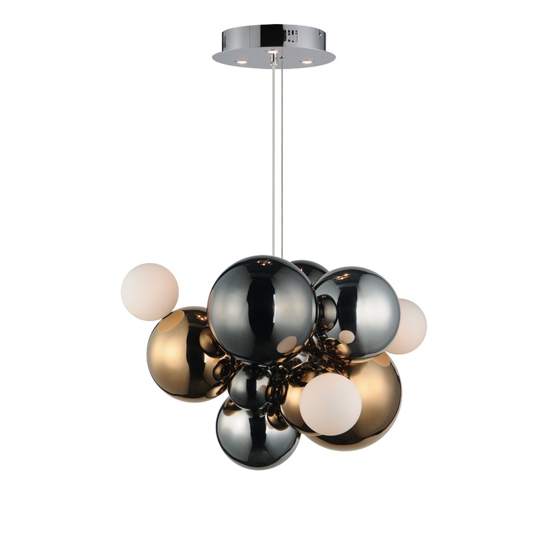 Stormy 7-Light LED Pendant Multi-Plated