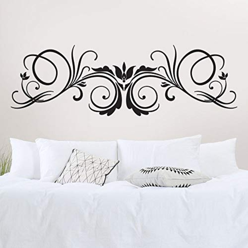 T-MK333 – Adesivi per testiera del letto, 44 x 140 cm, colore: Nero