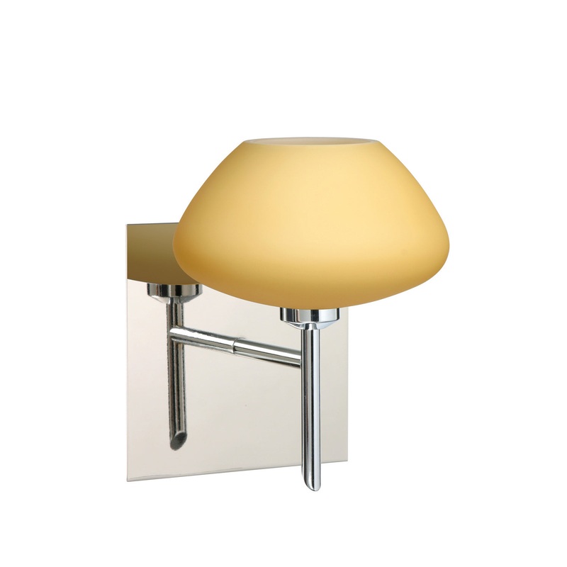 Besa 1SW-5410VM-CR-SQ Peri One Light Wall Sconce Chrome
