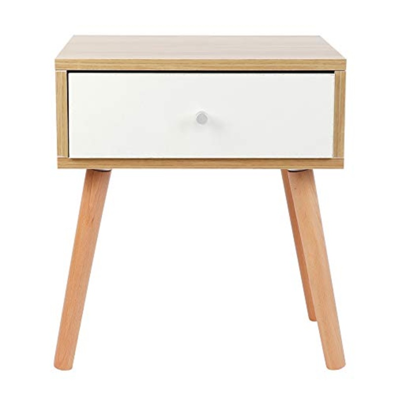 Comodino Durabile Durable Bedroom Mobili da Comodino con Un Cassetto Cabinet Caset Stoccaggio Organizer