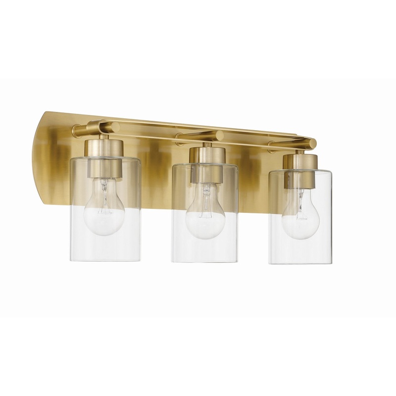 Craftmade 17621SB3 Hendrix Three Light Vanity Satin Brass
