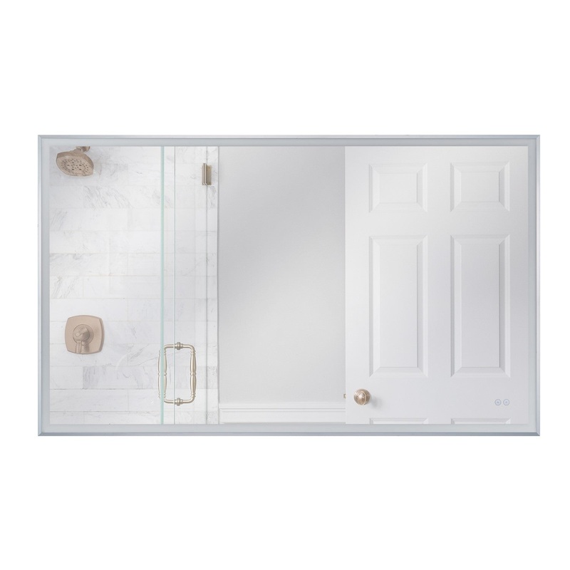 Craftmade MIR6002RT-BNK3C Framed,LED Mirror LED Mirror Brushed Polished Nickel