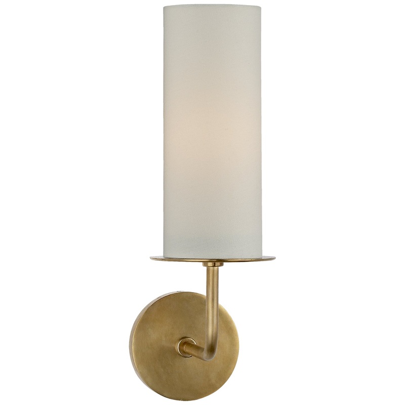One Light Wall Sconce from the Larabee Collection in Soft Brass Finish by Visual Comfort Signature