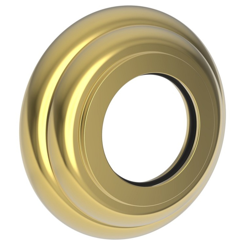 Shower Arm Flange Round Polished Gold PVD 2-3/8 Inch Brass for 3/4 Shower Arms