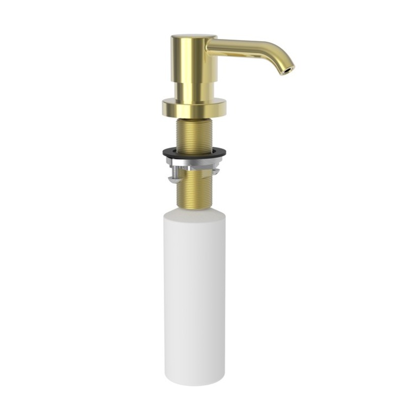 Soap Dispenser East Linear Forever Brass PVD Deck Mount Brass Pump
