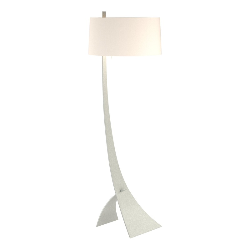 Stasis Floor Lamp Vintage Platinum Flax Shade (SE)