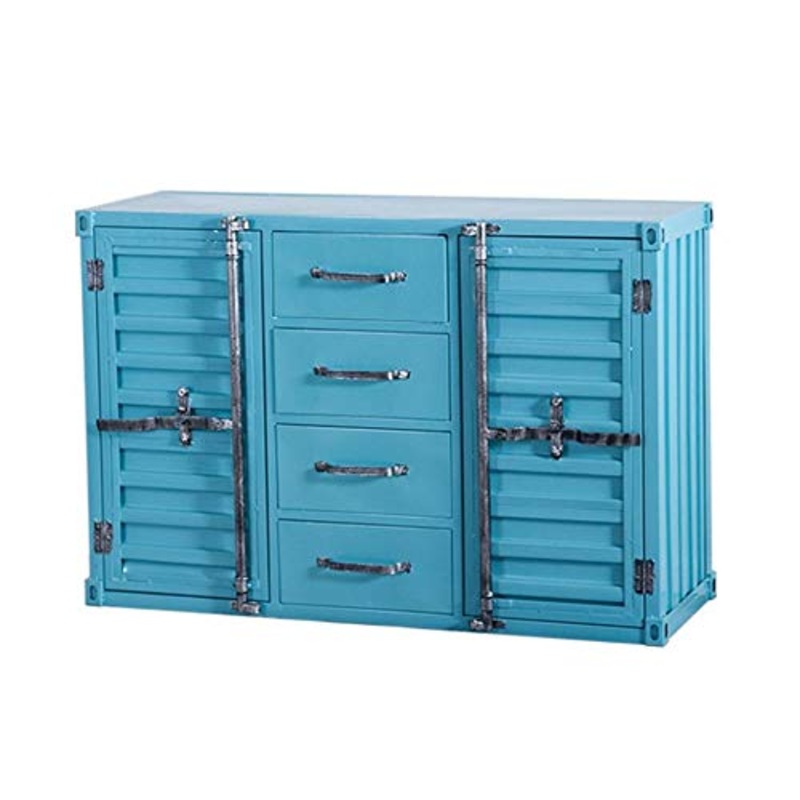 YLiansong-home Cassettiera Credenza Gabinetto Armadio Cassetone Bagagli unit con Porte Madia for Letto Cucina credenza in Legno (Color : Black, Size : 100x40x80cm)