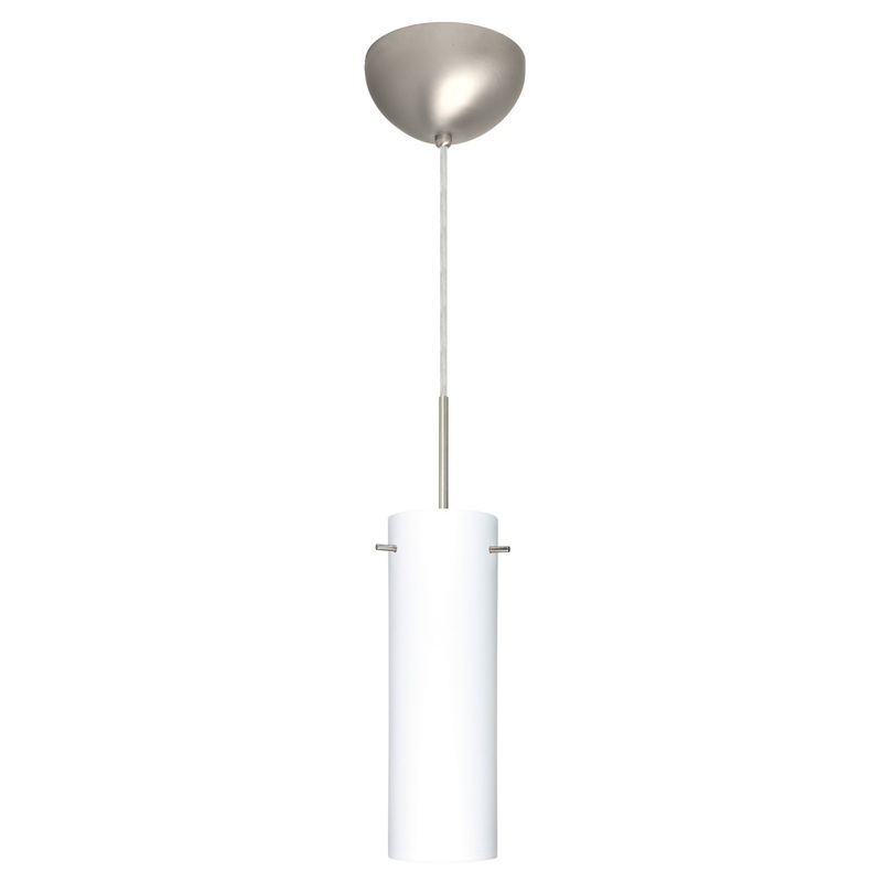 Besa 1BC-493007-LED-SN Copa One Light Pendant Satin Nickel