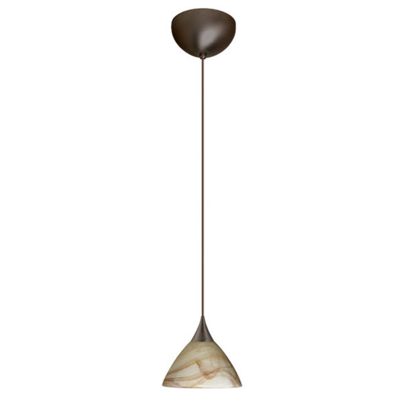Besa 1XC-174383-BR Domi One Light Pendant Bronze
