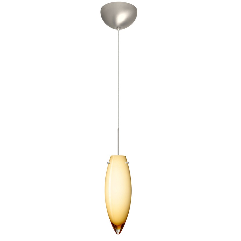 Besa 1XC-4096VG-SN Juliette One Light Pendant Satin Nickel (Discontinued)