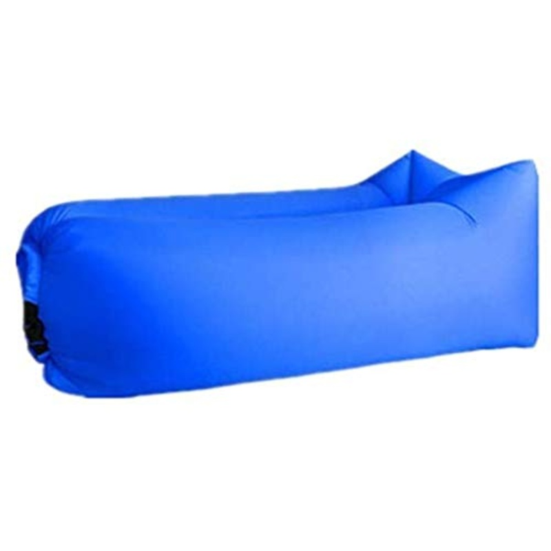 HongLianRiven Lettino da Viaggio Letto Gonfiabile Aria Esterna Pigro Divano Divano Letto Portable Indoor Letto Pieghevole Gonfiabile Beach Sacco a Pelo 5-12 (Color : Blue)