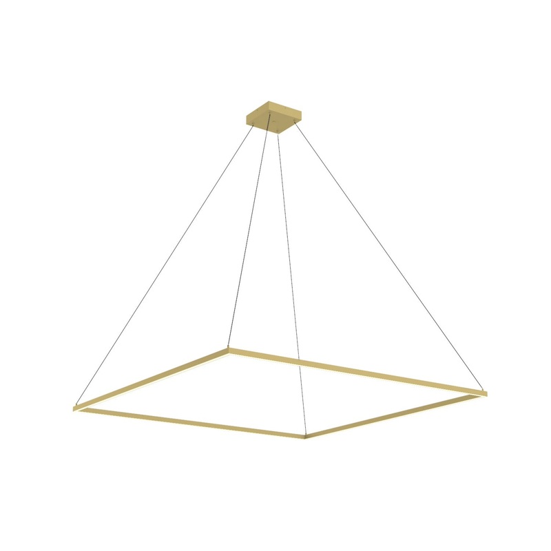 LED Pendant from the Piazza Collection in Brushed Gold Finish by Kuzco Lighting