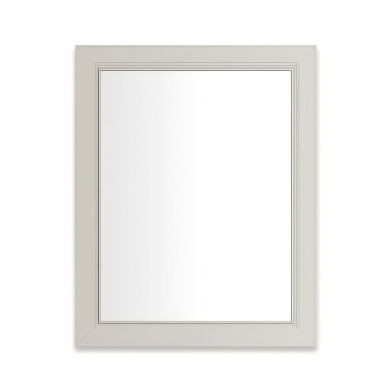 Medicine Cabinet Main Line 24 x 30 Inch 1 Doors Framed Mirror Polished Nickel Flat Top Merion Frame Slow Close Hinges 4 Inch