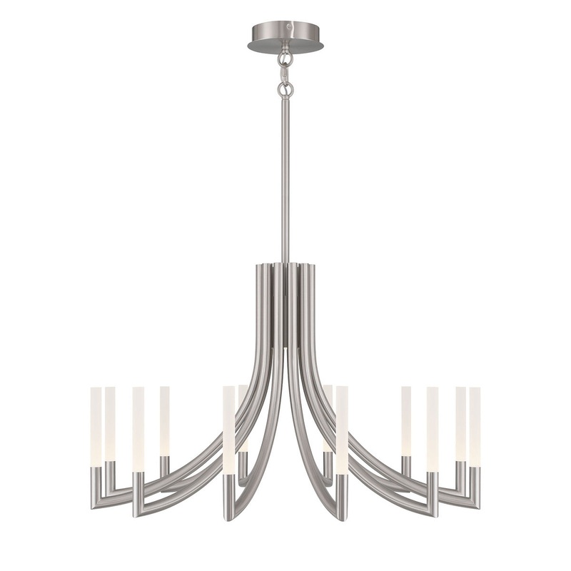 Olette 12-Light 36″ Chandelier Nickel