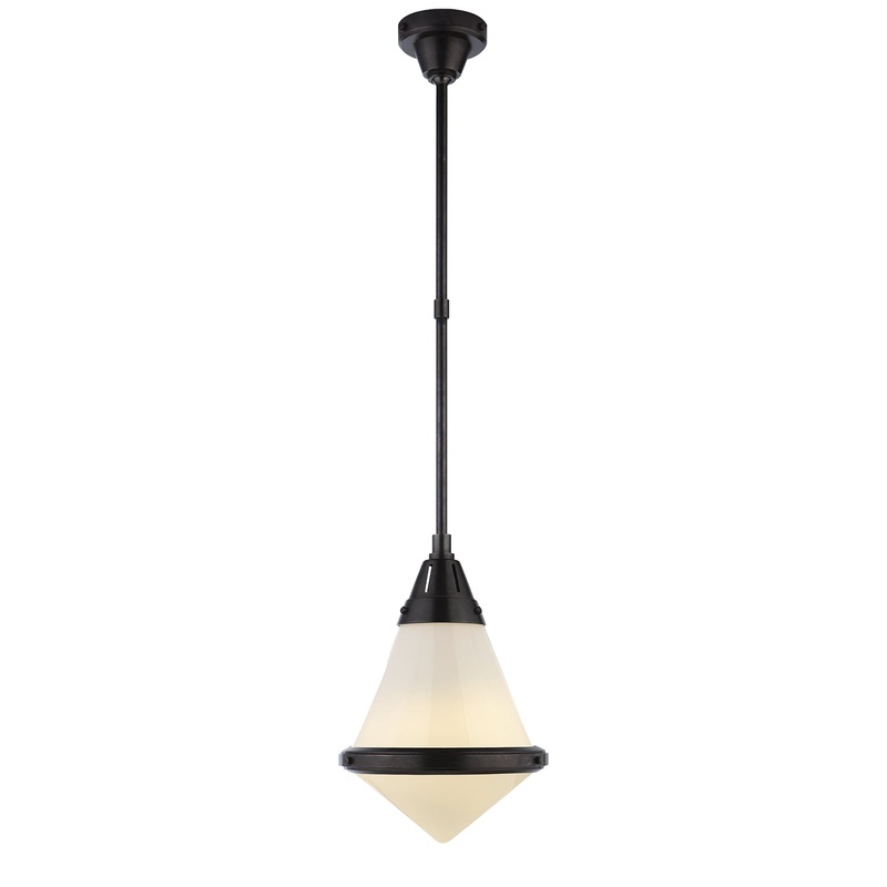 One Light Pendant from the Gale Collection in Bronze Finish by Visual Comfort Signature