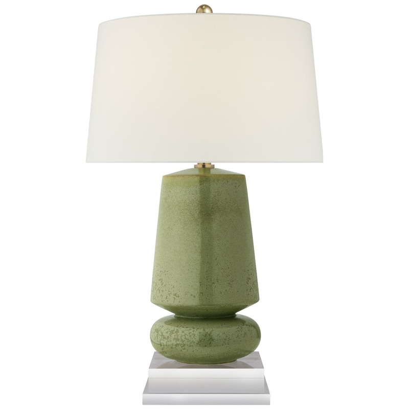 One Light Table Lamp from the Parisienne Collection in Shellish Kiwi Finish by Visual Comfort Signature