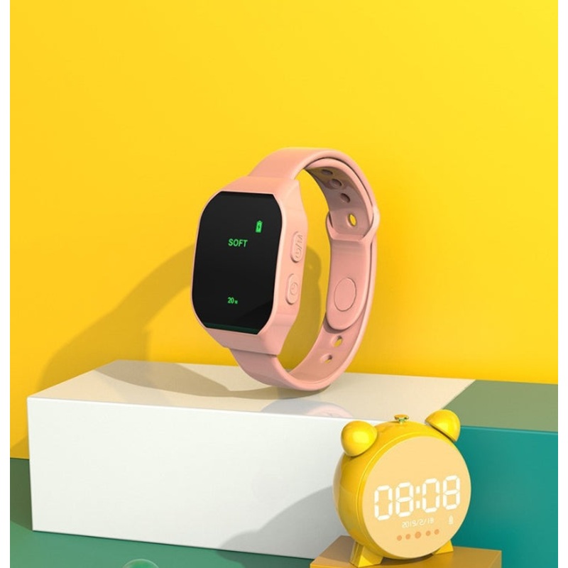 Pink Smart Microcurrent Wristband Sleep Aid – Wearable Sleep Assistance Device