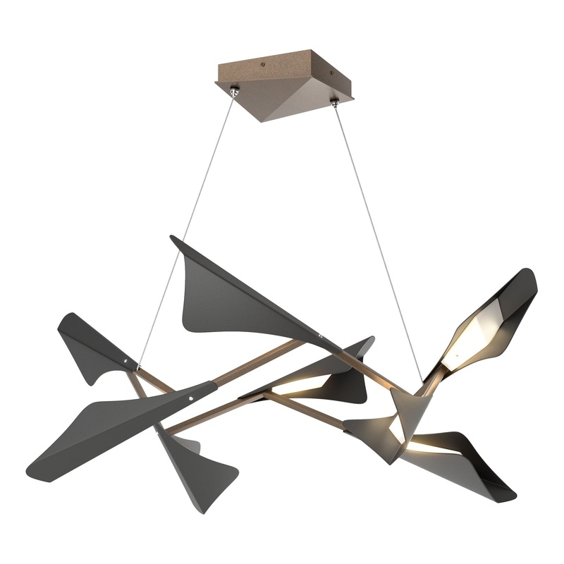 Plume 8-Light LED Pendant Bronze Black