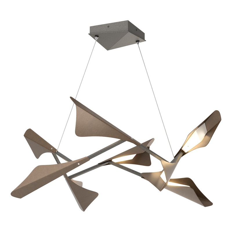 Plume 8-Light LED Pendant Natural Iron Bronze