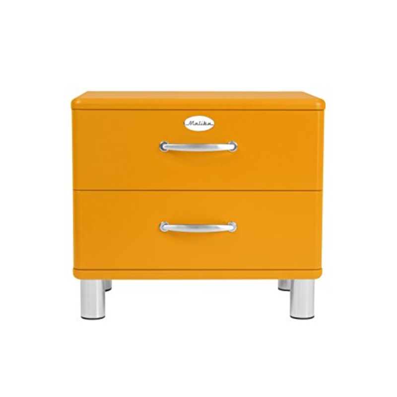 TENZO Comodino di Design, Arancione, 54 x 60 x 41 cm