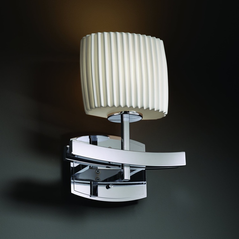Wall Sconce from the Limoges Collection in Polished Chrome Finish by Justice Designs