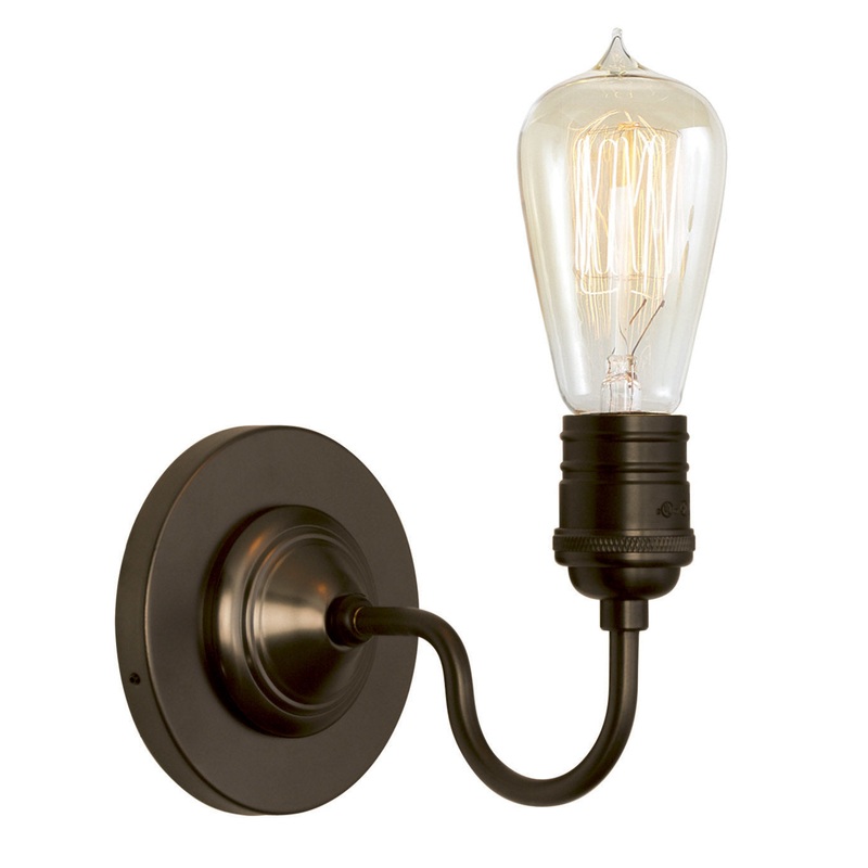 Wall Sconce from the Retro Edison Collection in Bronze Finish by Stone Lighting
