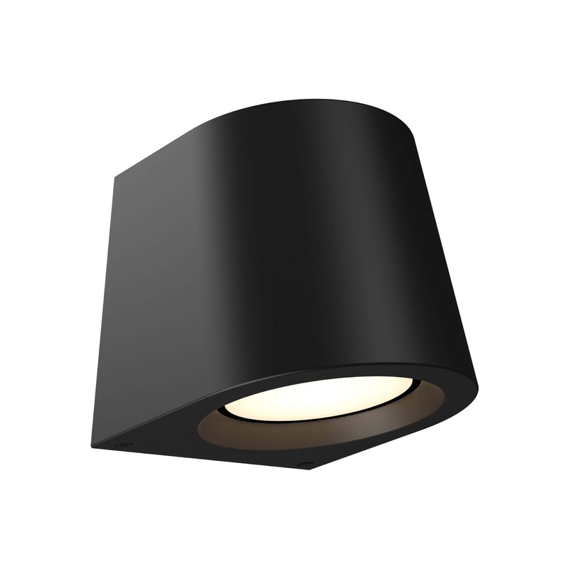 7″ Wall Sconce with Photocell Black