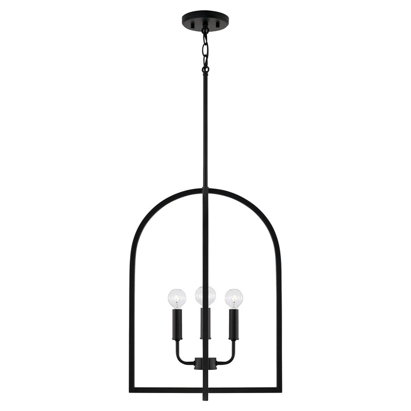 Capital Lighting 548841MB Lawson 4 Light Foyer Matte Black