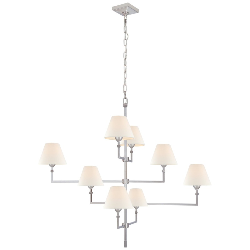 Eight Light Chandelier from the Jane Collection in Polished Nickel Finish by Visual Comfort Signature
