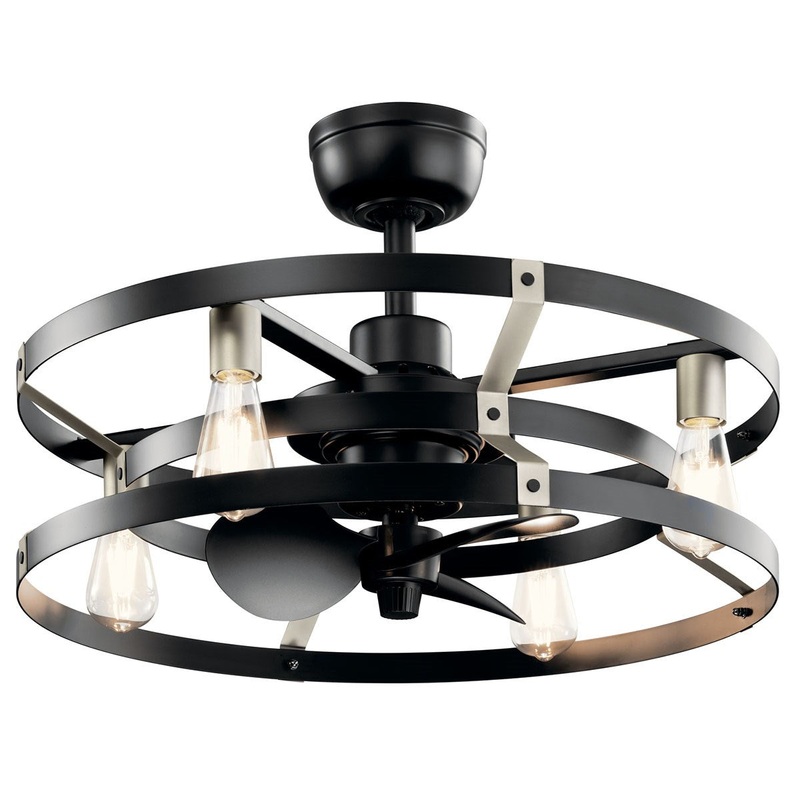 Kichler 300040SBK 25″ Ceiling Fan, Satin Black