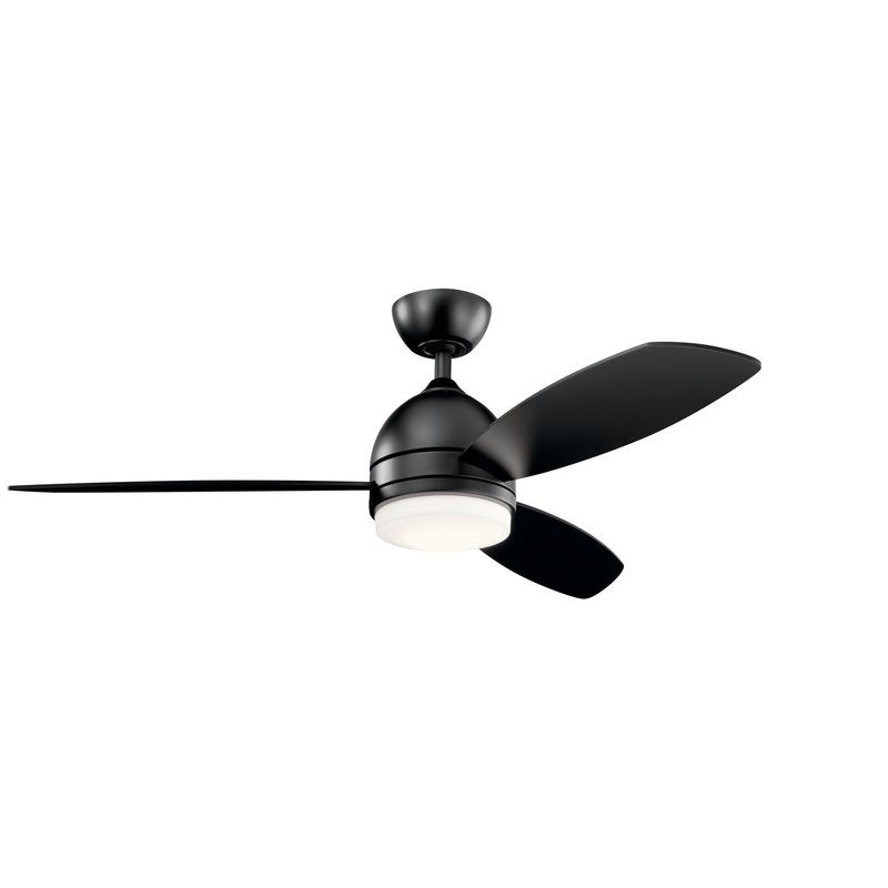 Kichler 330002SBK 52″ Ceiling Fan, Satin Black
