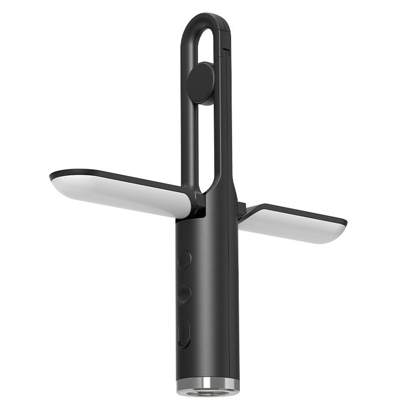 Multi-Function Folding LED Camping Lantern & Flashlight – USB Rechargeable, 3 Light Modes + SOS(Black)