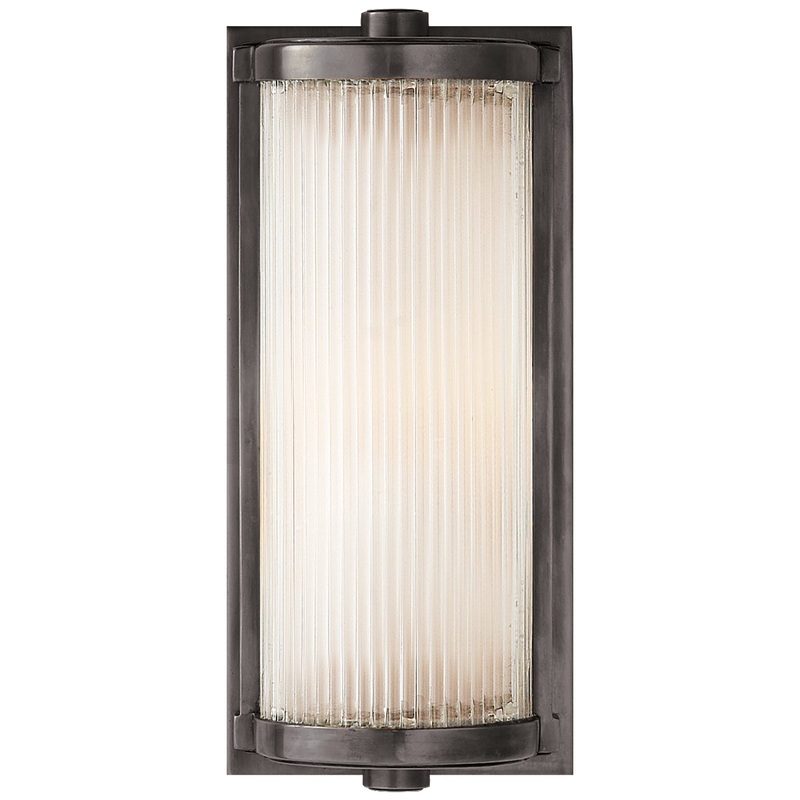 One Light Wall Sconce from the Dresser Collection in Bronze Finish by Visual Comfort Signature