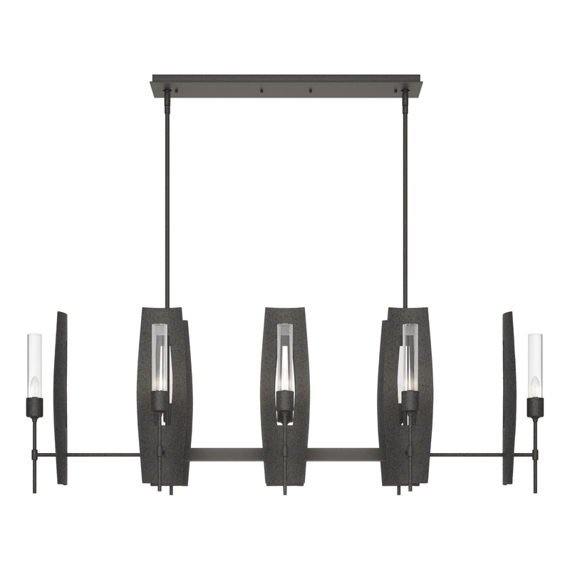Passage 8-Light Pendant Natural Iron Clear Glass (ZM)