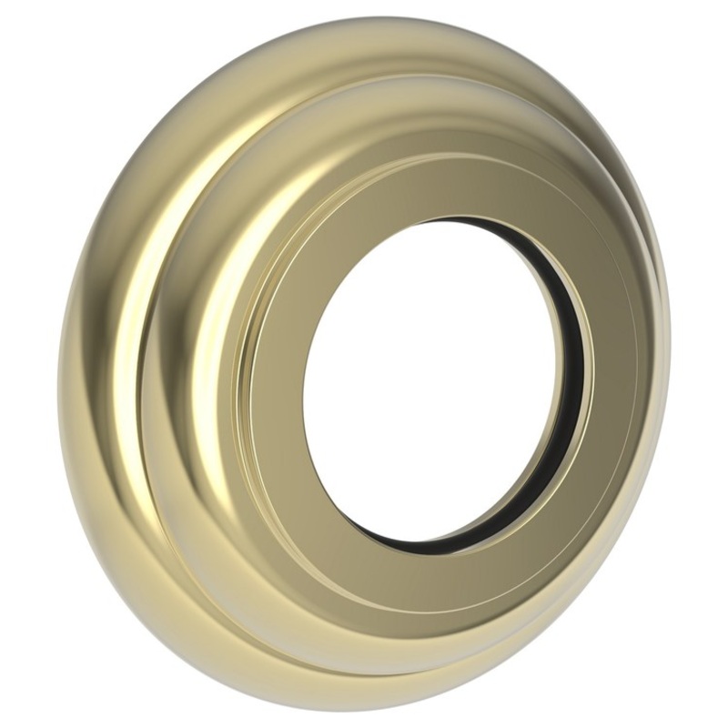 Shower Arm Flange Round French Gold PVD 2-3/8 Inch Brass for 3/4 Shower Arms